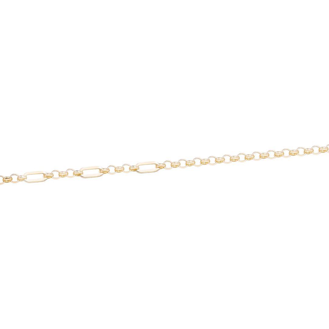 Pulsera de Oro 18kt Rolo y eslabones 3