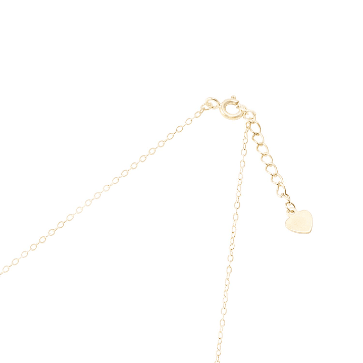 Collar de Plata Esterlina 925 Corazon con Circon Revestido en Oro 18kt 3