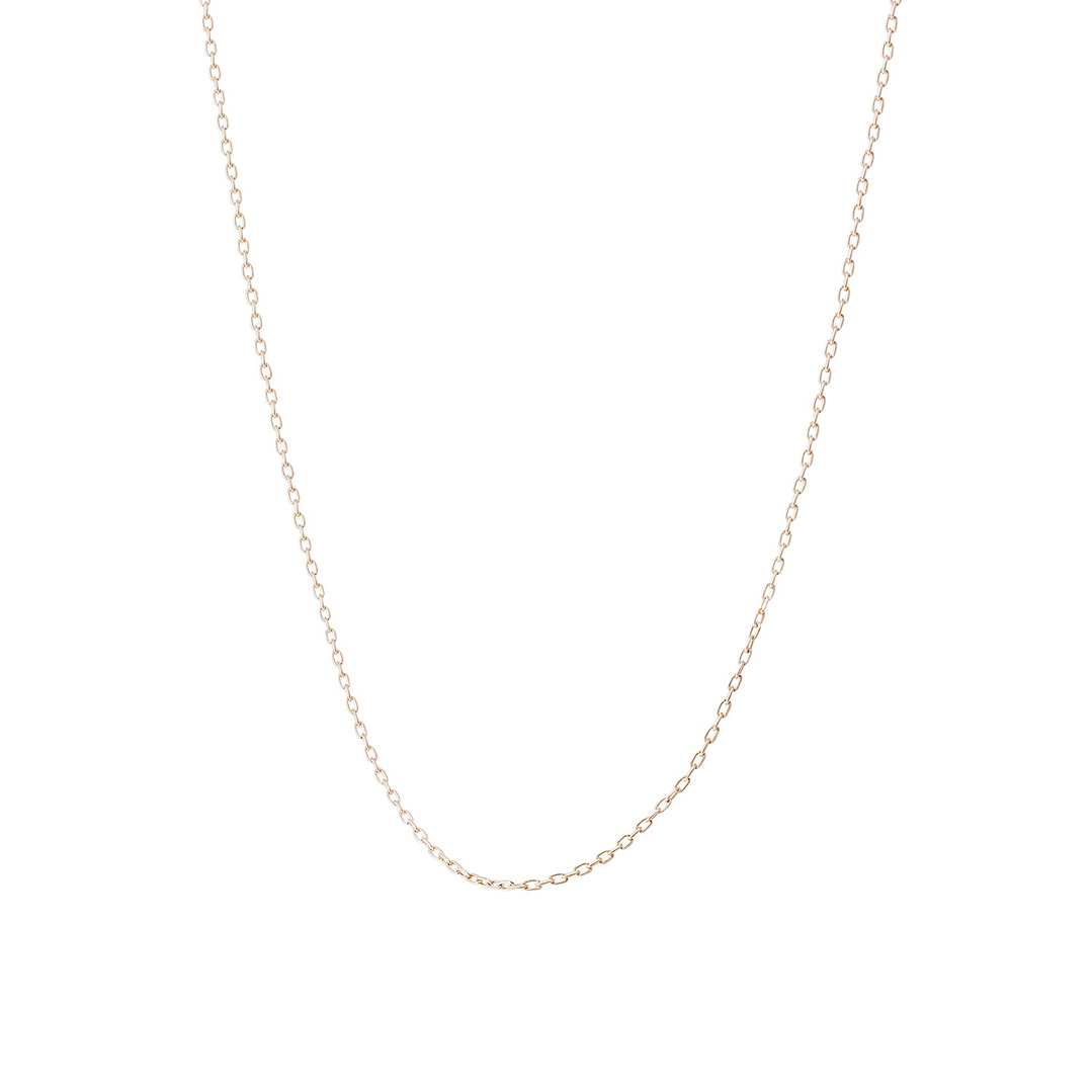 Cadena en Oro Miel 18kt  Limada 2