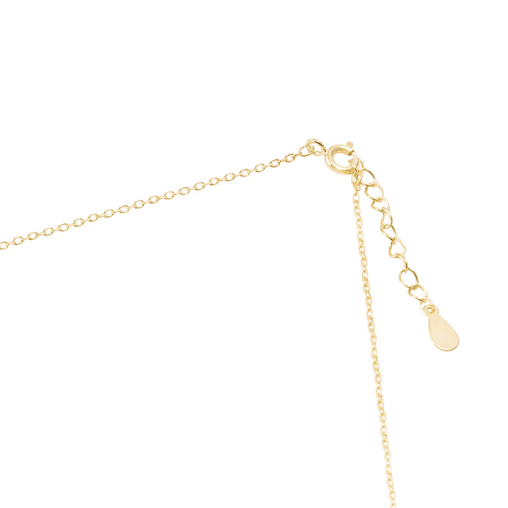 Collar de Plata Esterlina 925 Corazón Brillante con Circón Revestido en Oro 18Kt 3