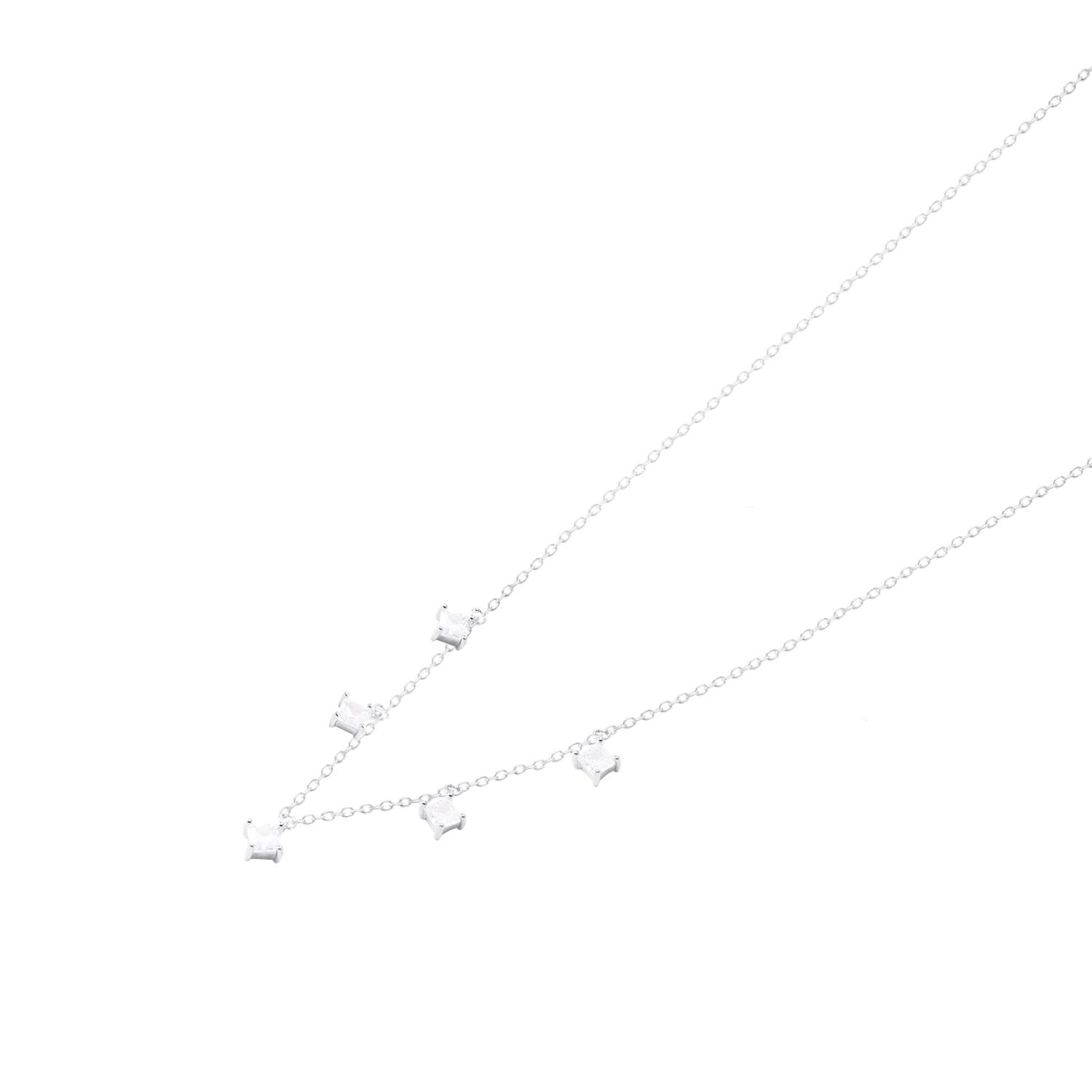 Collar de Plata Esterlina 925 Choker Circones Colgantes 1