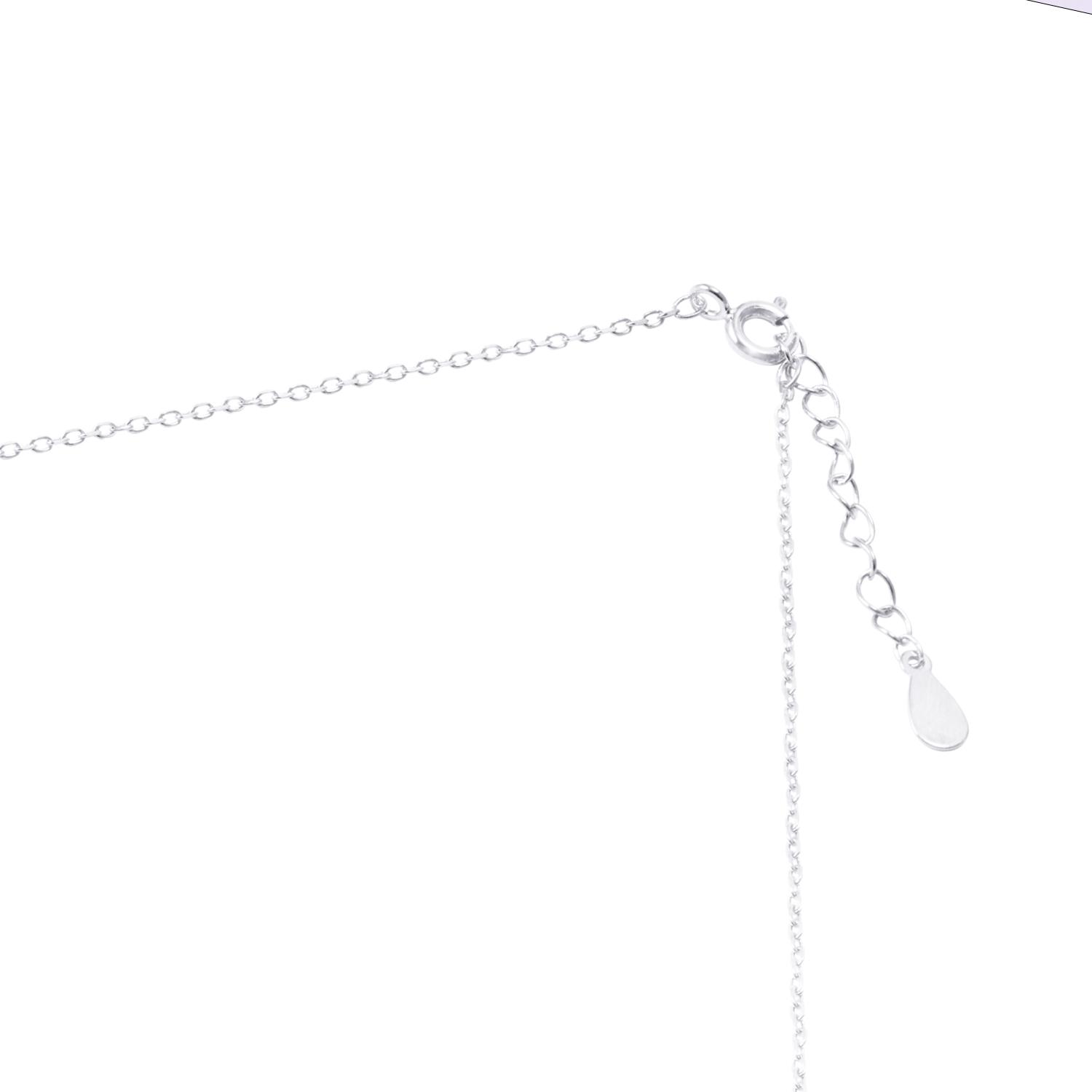Collar de Plata Esterlina 925 Choker Circones Colgantes 3