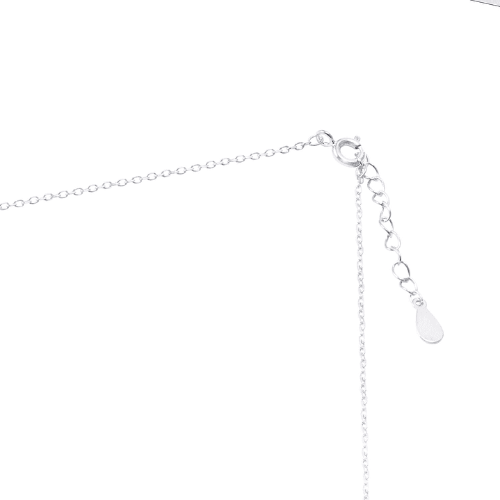 Collar de Plata Esterlina 925 Choker Circones Colgantes 3