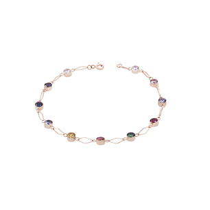 Pulsera en Oro Miel 18kt Colores