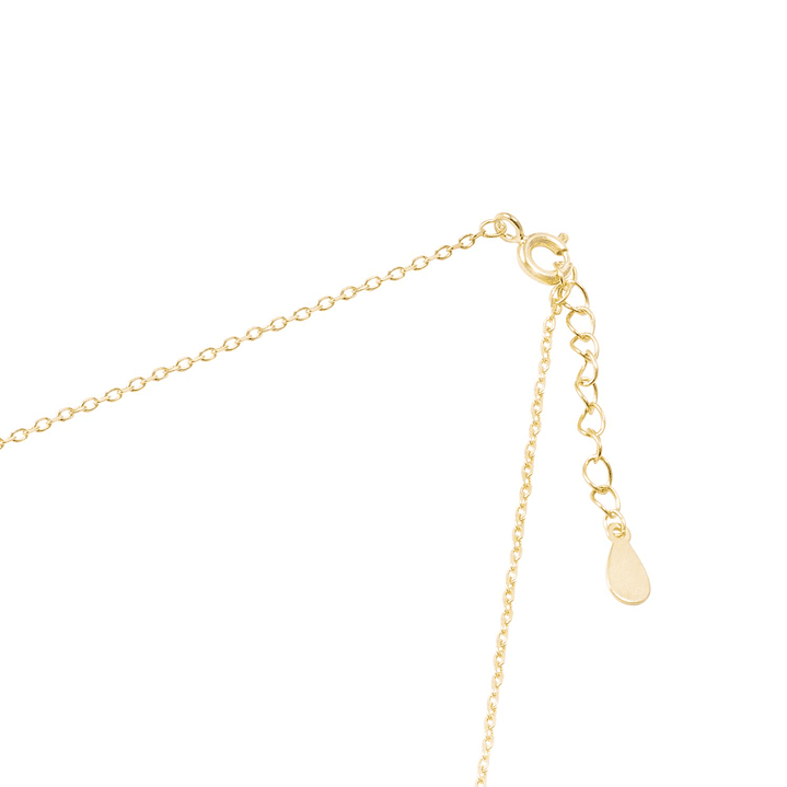 Collar de Plata Esterlina 925 Choker Circones Colgantes Revestido en Oro 18kt 3