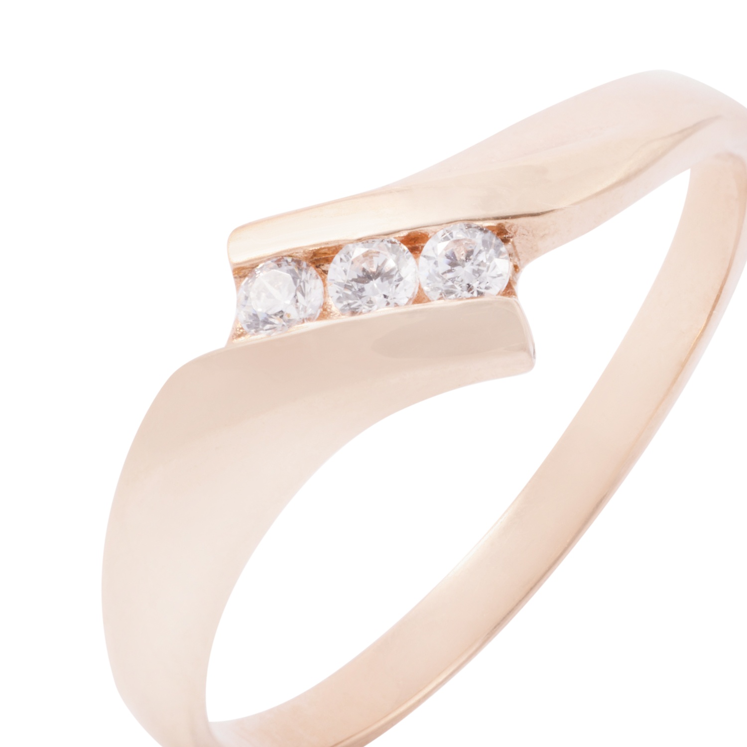 Anillo Oro Miel 18kt Tres Circones 2