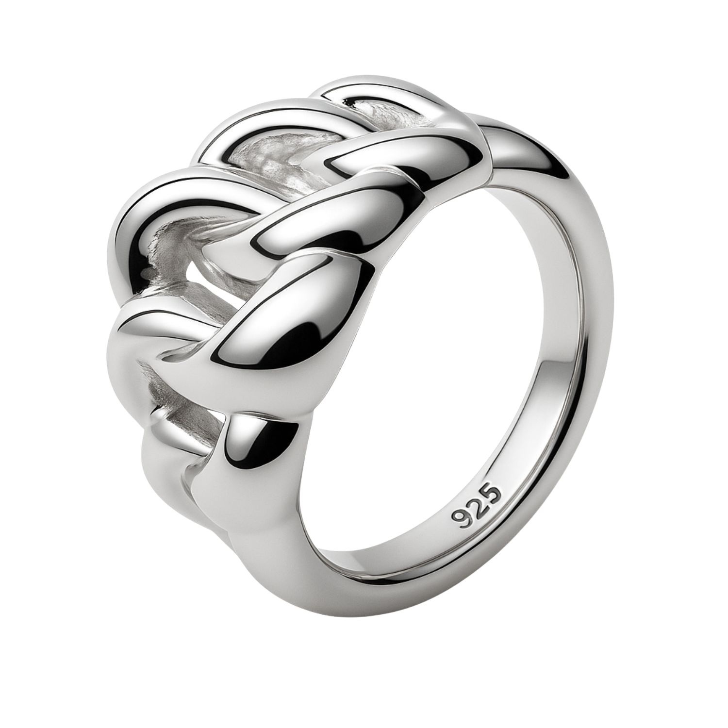 Anillo de Plata Esterlina 925 Entrelazado 1