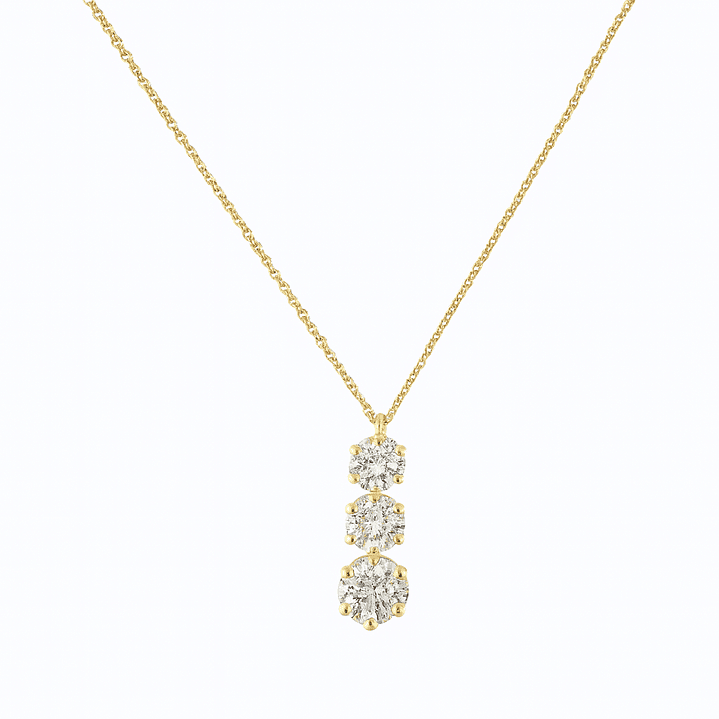 Collar de Oro 18kt con Diamantes 31 Pts Totales SI/H Corte Brillante - By Danielle Costantini 1