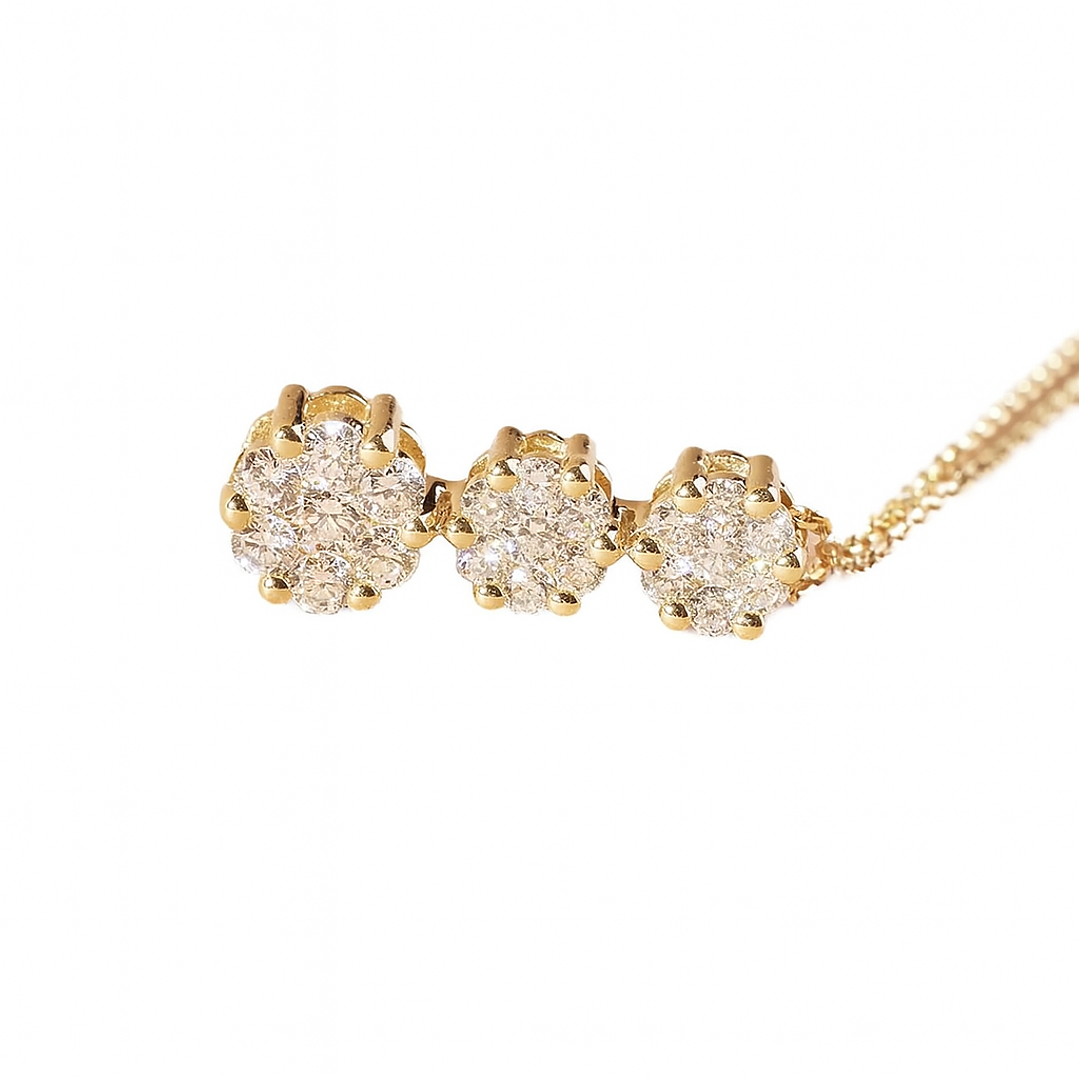 Collar de Oro 18kt con Diamantes 31 Pts Totales SI/H Corte Brillante - By Danielle Costantini 3