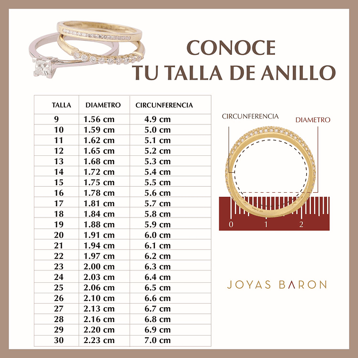 Anillo Compromiso de Oro 18Kt Cruzado Circon 5