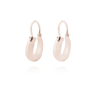 Aros Oro Miel 18kt  Bote 10mm