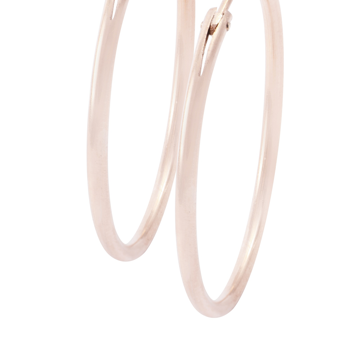 Aros Oro Miel 18kt Argolla 30mm 2