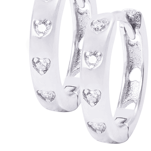 Aros de Plata Esterlina Argollas Pequeña Circón