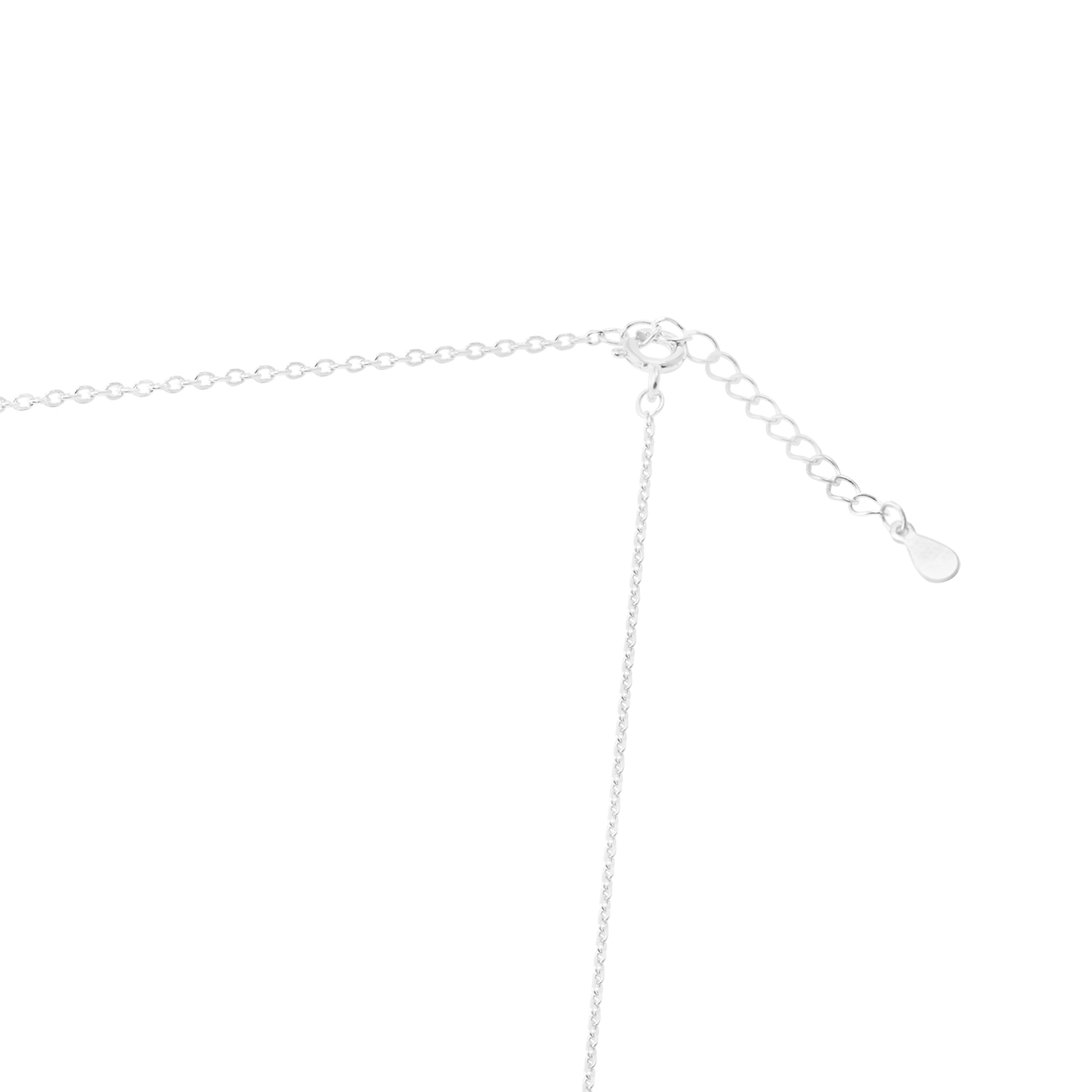 Collar de Plata Esterlina 925 Placa con Circón mas Cruz 3