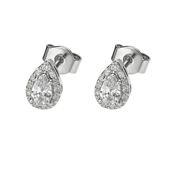 Joya Pendientes Doble Aro Tamaño Grande 12mm X 28mm En Plata De Ley 925