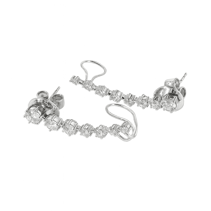 Aros Oro 18kt Diamantes 1,3 Qts Total | Danielle Costantini 1