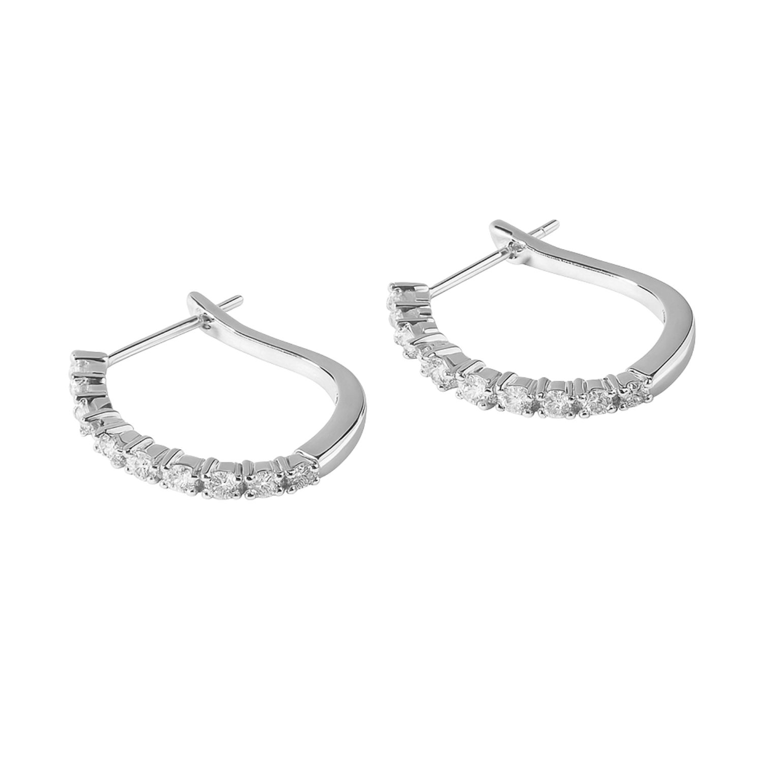 Aros Oro 18kt Diamantes 37 Pts G/VS Corte Brillante | Danielle Costantini 1