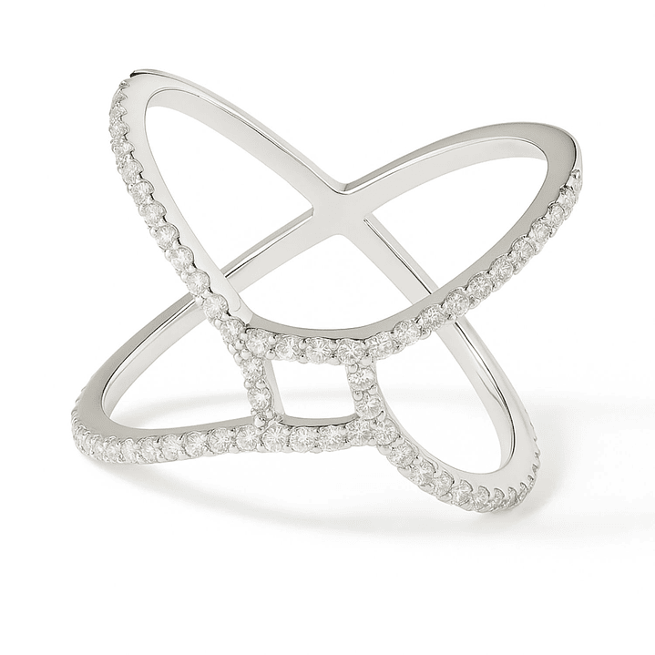 Anillo Oro Blanco 18kt Diamantes 16 Pts | Danielle Costantini 1