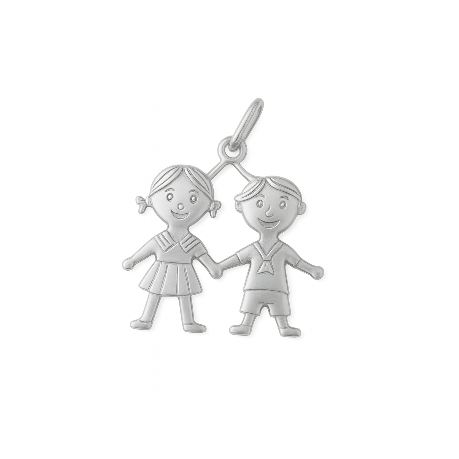 Colgante Oro 18kt Niño y Niña 2