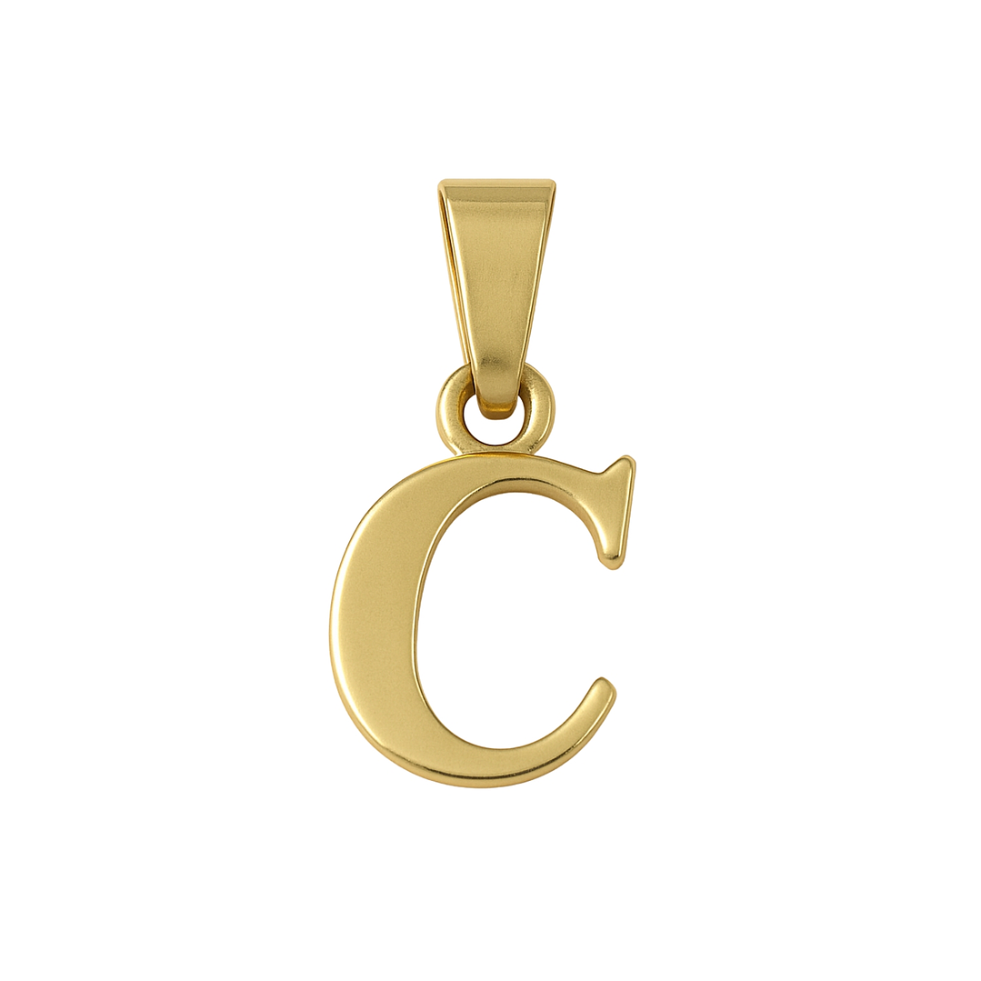Colgante Oro 18kt Letra C 3