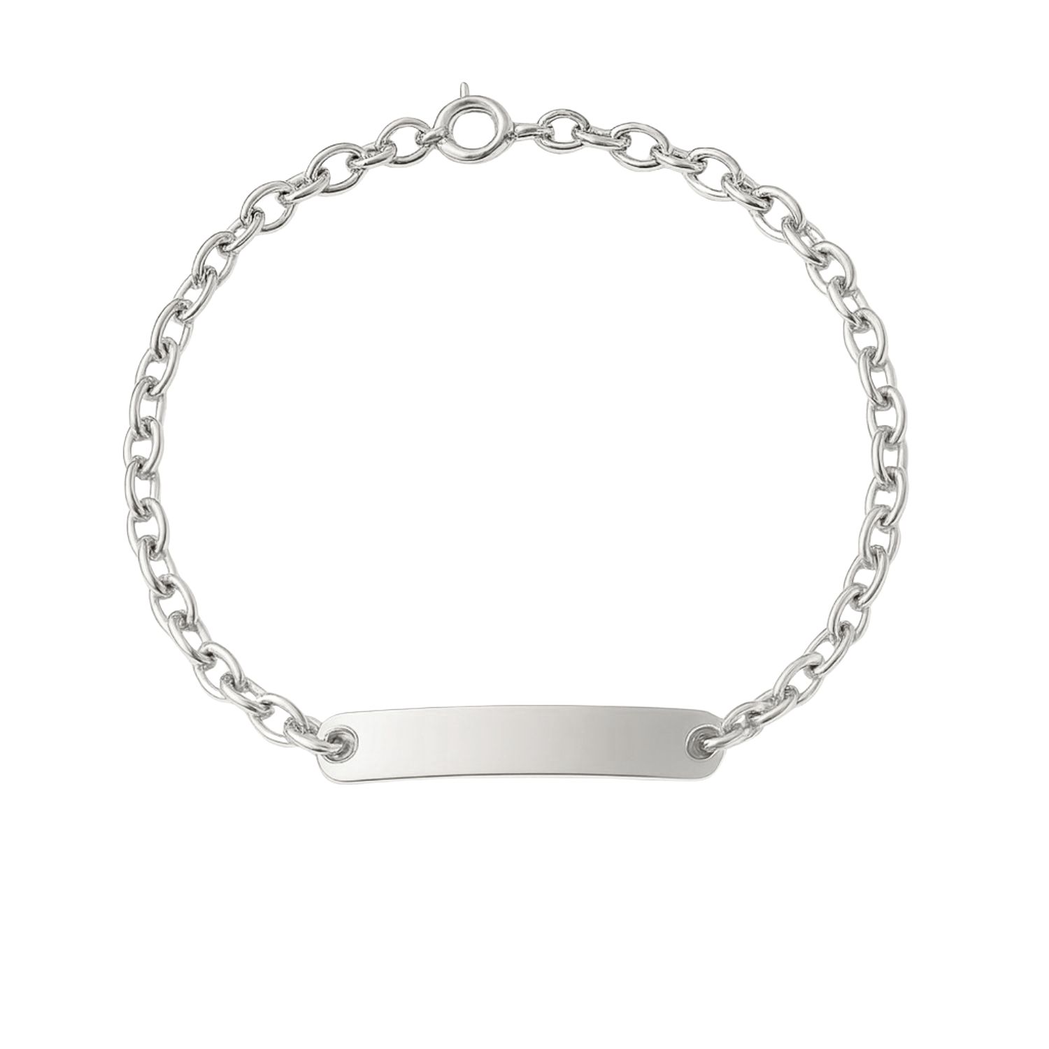 Pulsera Oro 18kt Placa Clásica 1