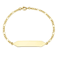 Pulsera Oro 18kt Placa Hexagonal - Miniatura 1