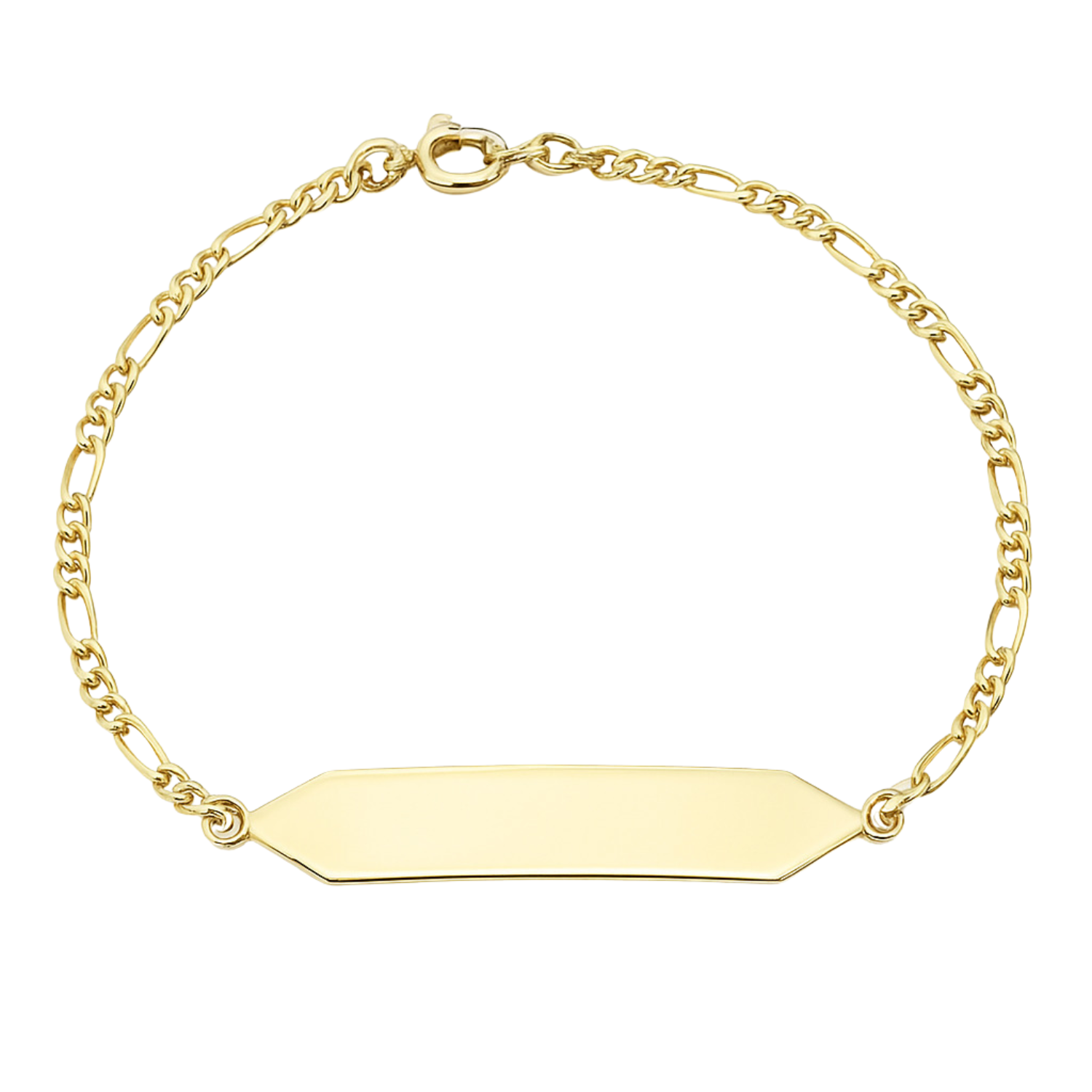 Pulsera Oro 18kt Placa Hexagonal 1