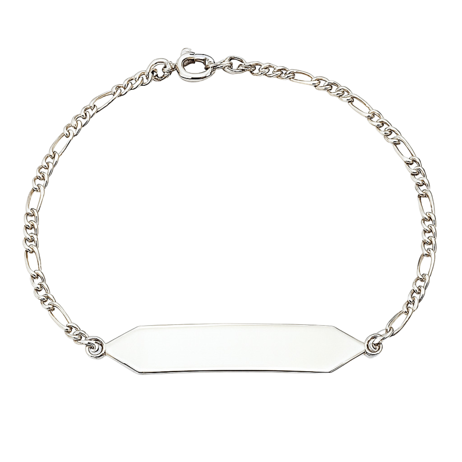 Pulsera Oro 18kt Placa Hexagonal 3