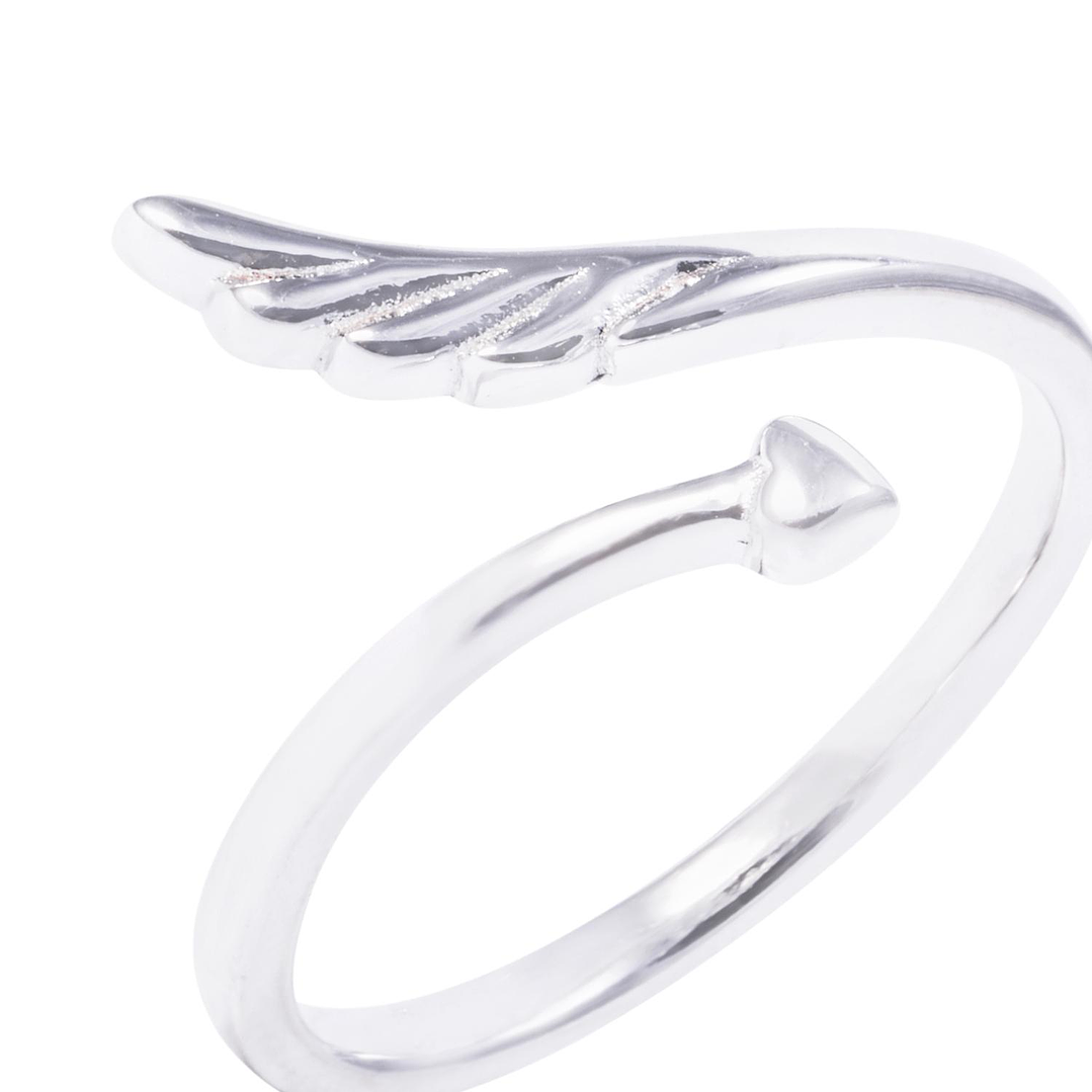 Anillo de Plata Esterlina Abierto estilo Pluma 2