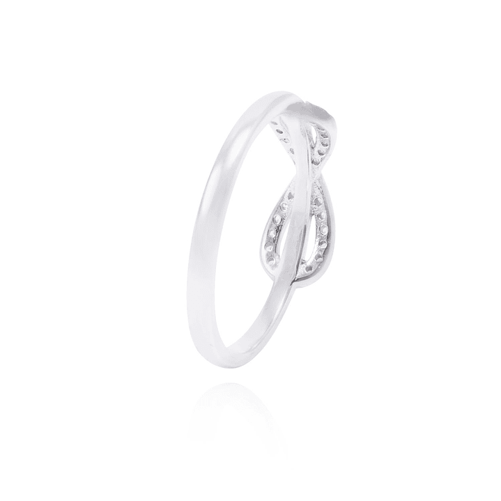 Anillo de Plata Esterlina Infinito Con Circón 3