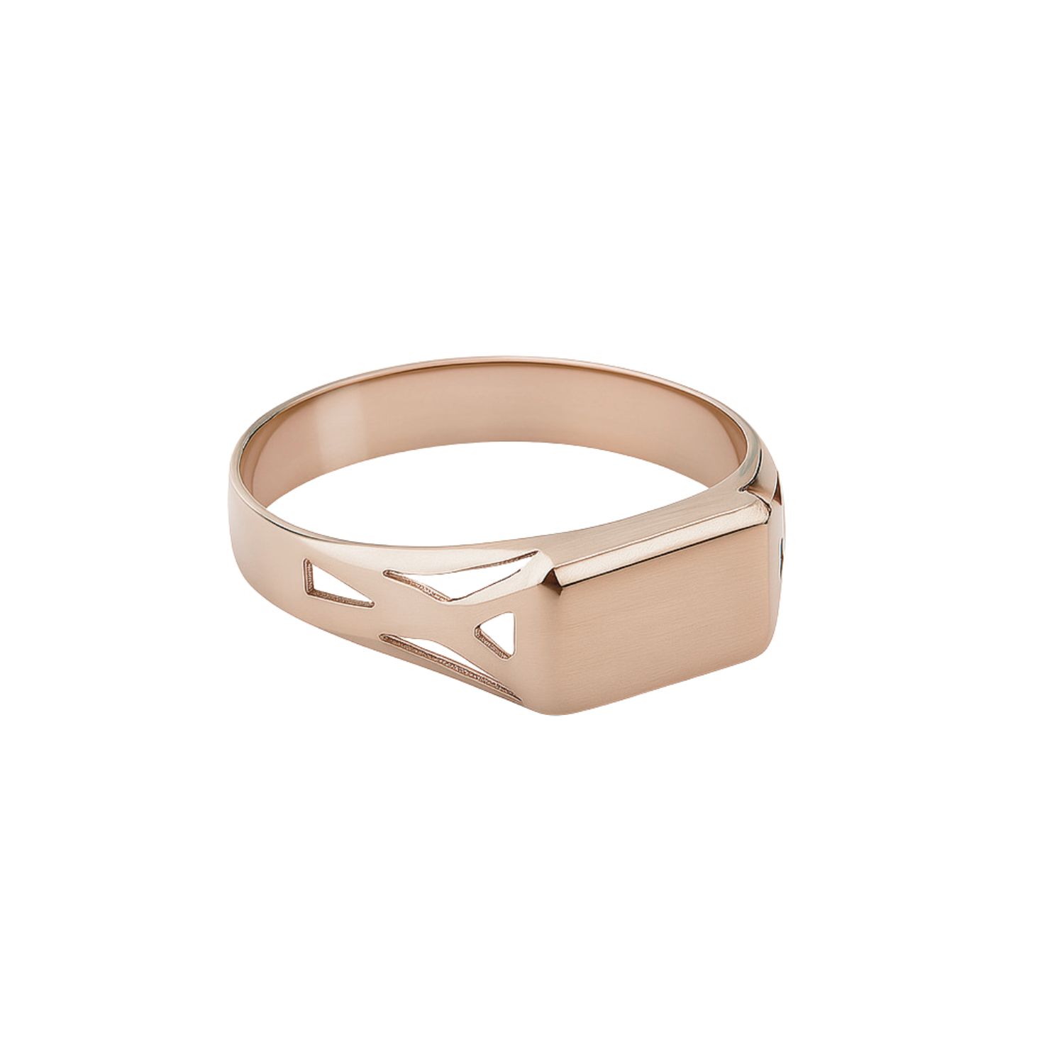Anillo Oro 18kt Sello Calado 75