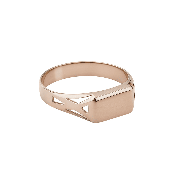 Anillo Oro 18kt Sello Calado 68