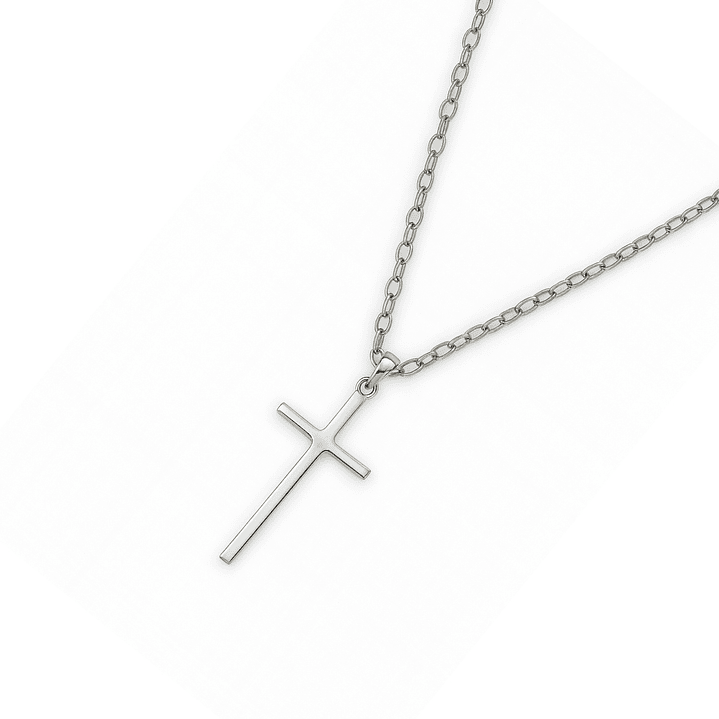 Colgante de Plata Esterlina 925 Cruz 15X30MM 2