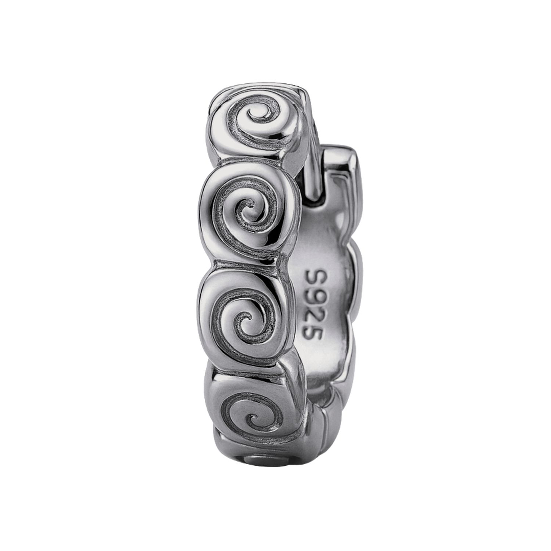 Aros de Plata Esterlina 925 Argollas Espirales 3