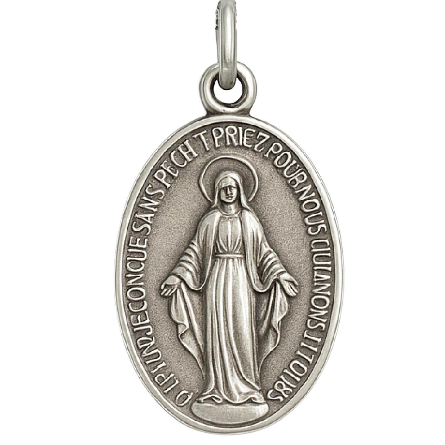 Colgante de Plata Esterlina 925 Virgen 20X19MM 1