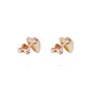 Aros Oro Miel 18kt Corazón Grande - Miniatura 3