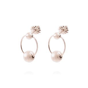 Aros Oro Miel 18kt Satelite