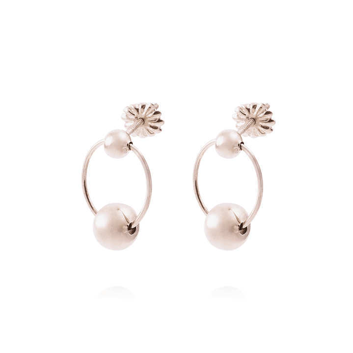 Aros Oro Miel 18kt Satelite 1