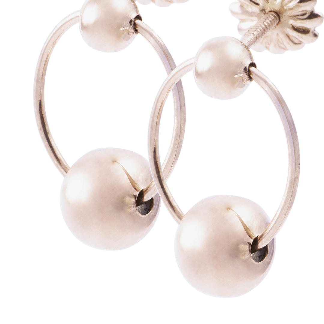 Aros Oro Miel 18kt Satelite 2