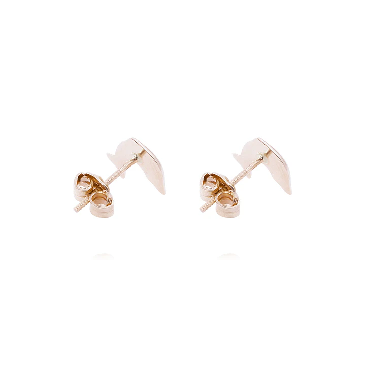 Aros Oro Miel 18kt Delfín 3