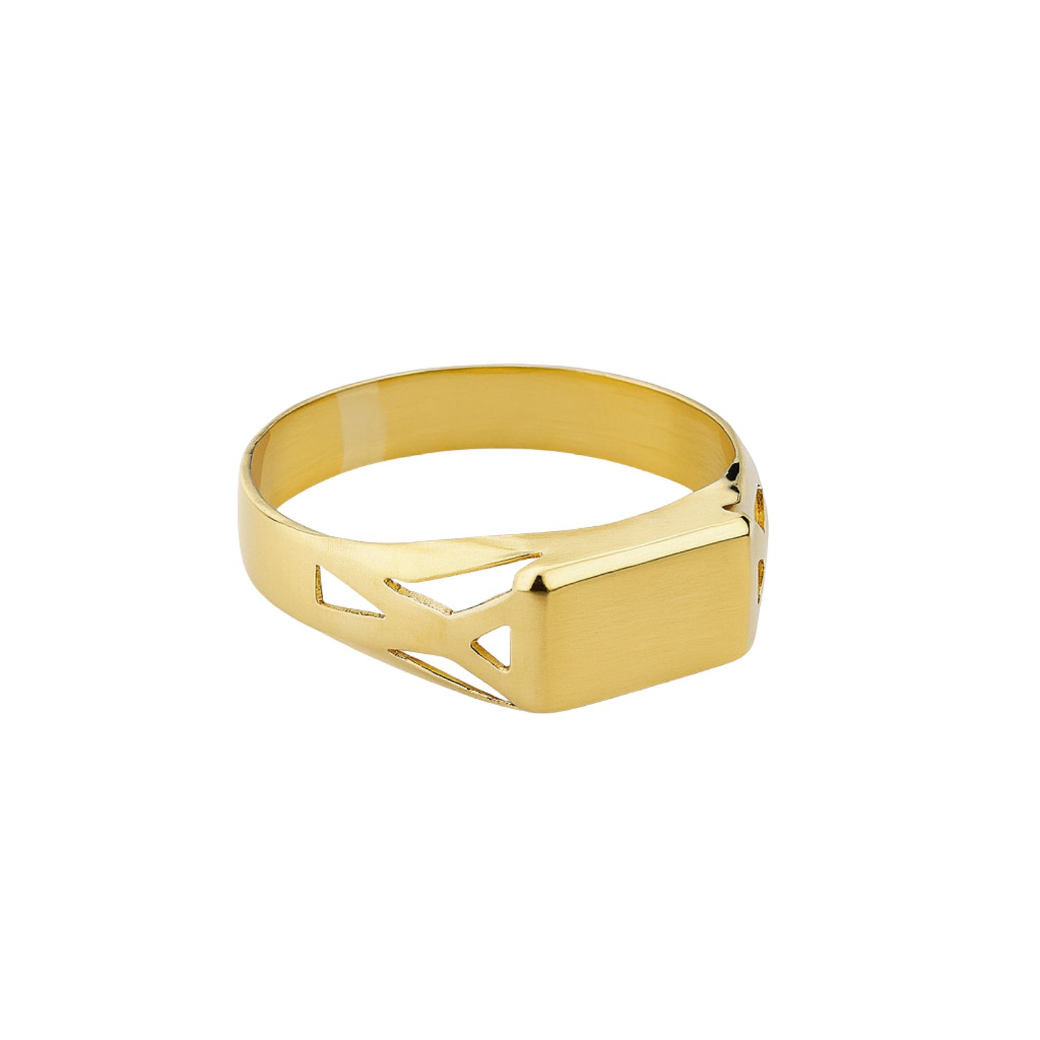 Anillo Oro 18kt Sello Calado 71
