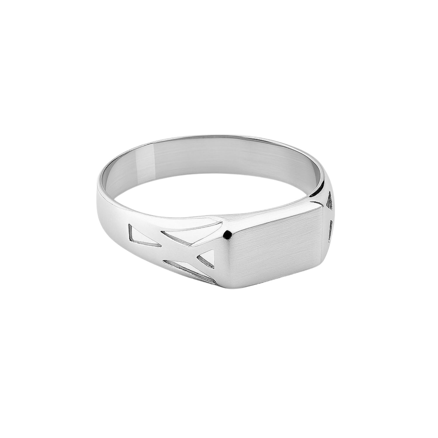 Anillo Oro 18kt Sello Calado 73