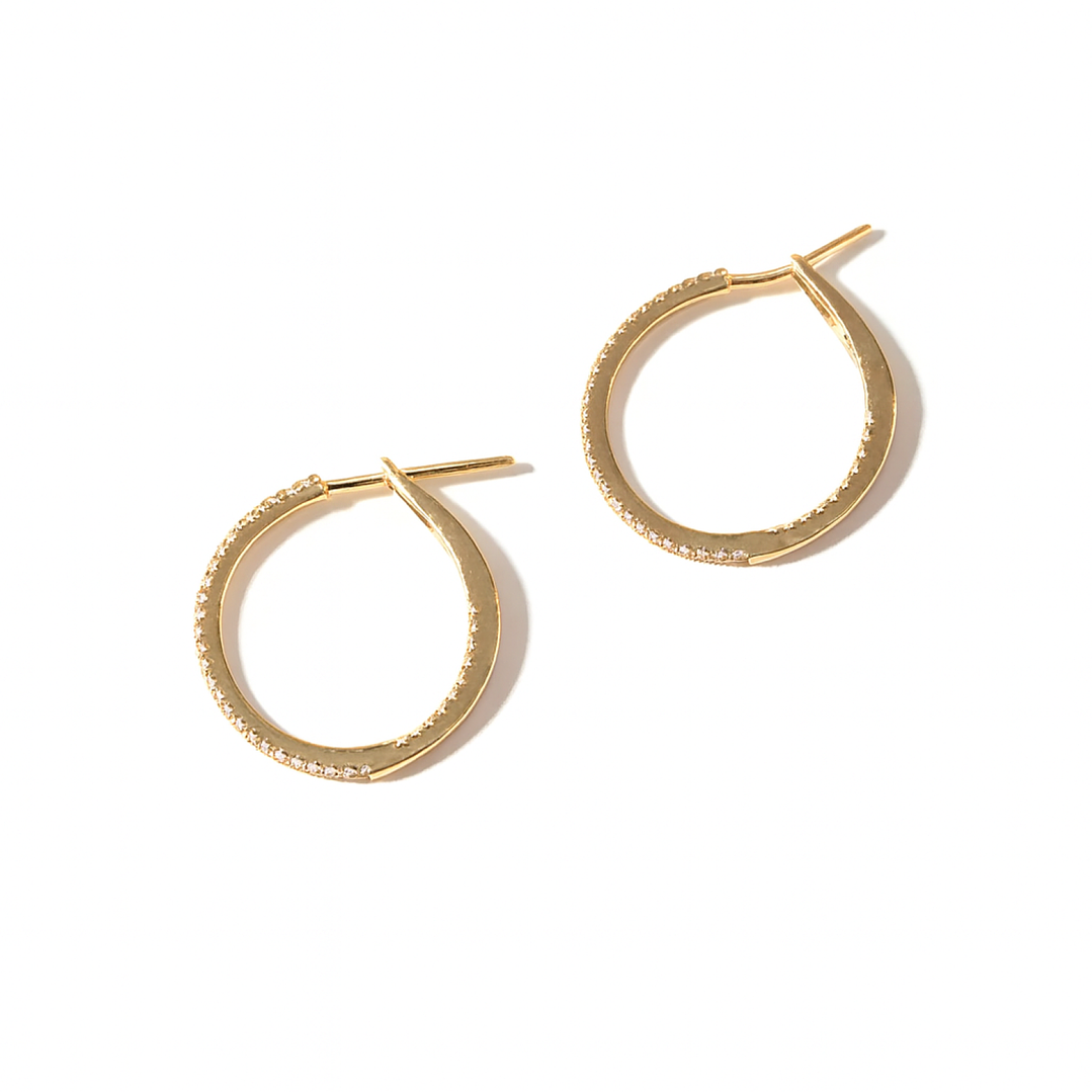 Aros Oro Amarillo 18kt Diamantes 26 Pts SI/H Corte Brillante 2