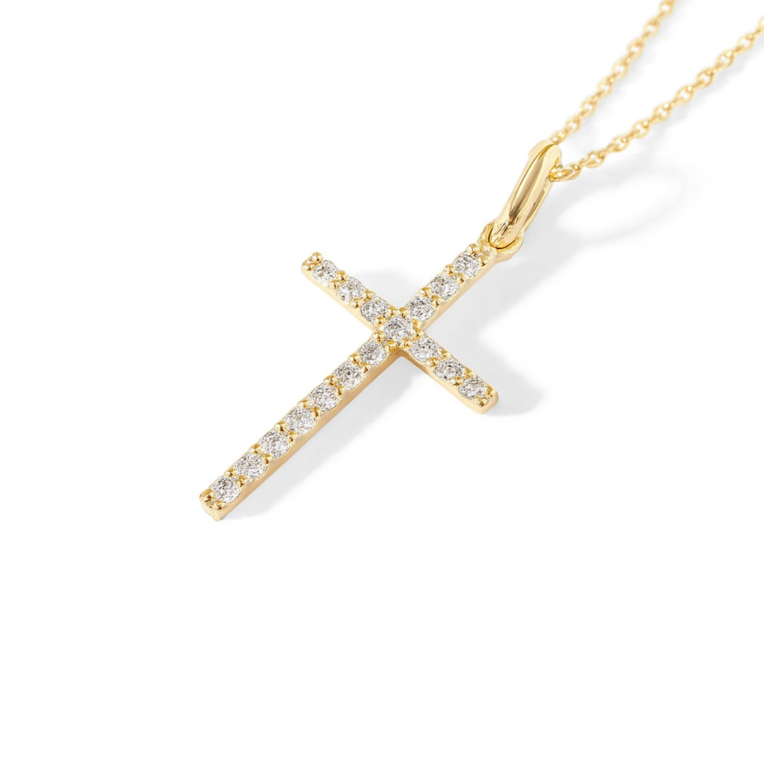 Collar de Oro Blanco 18kt con Diamantes 8 Pts Totales SI/H Corte Brillante - By Danielle Costantini 1