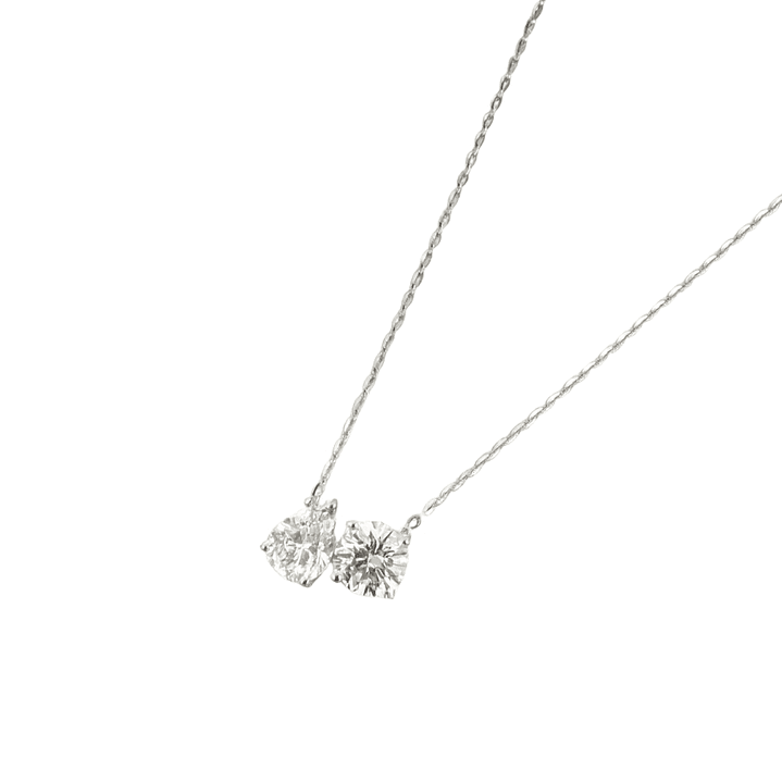 Collar de Plata Esterlina 925 Gota con Circonita Corte Brillante 1