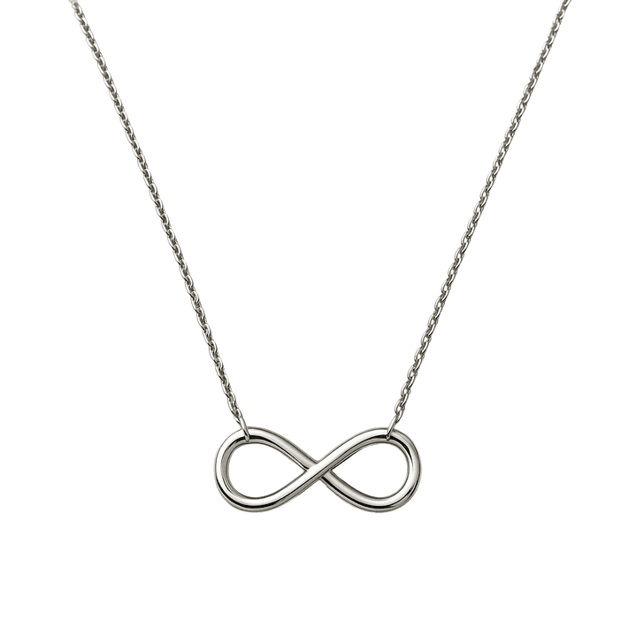 Collar de Plata Esterlina 925 Infinito con Circonita 2