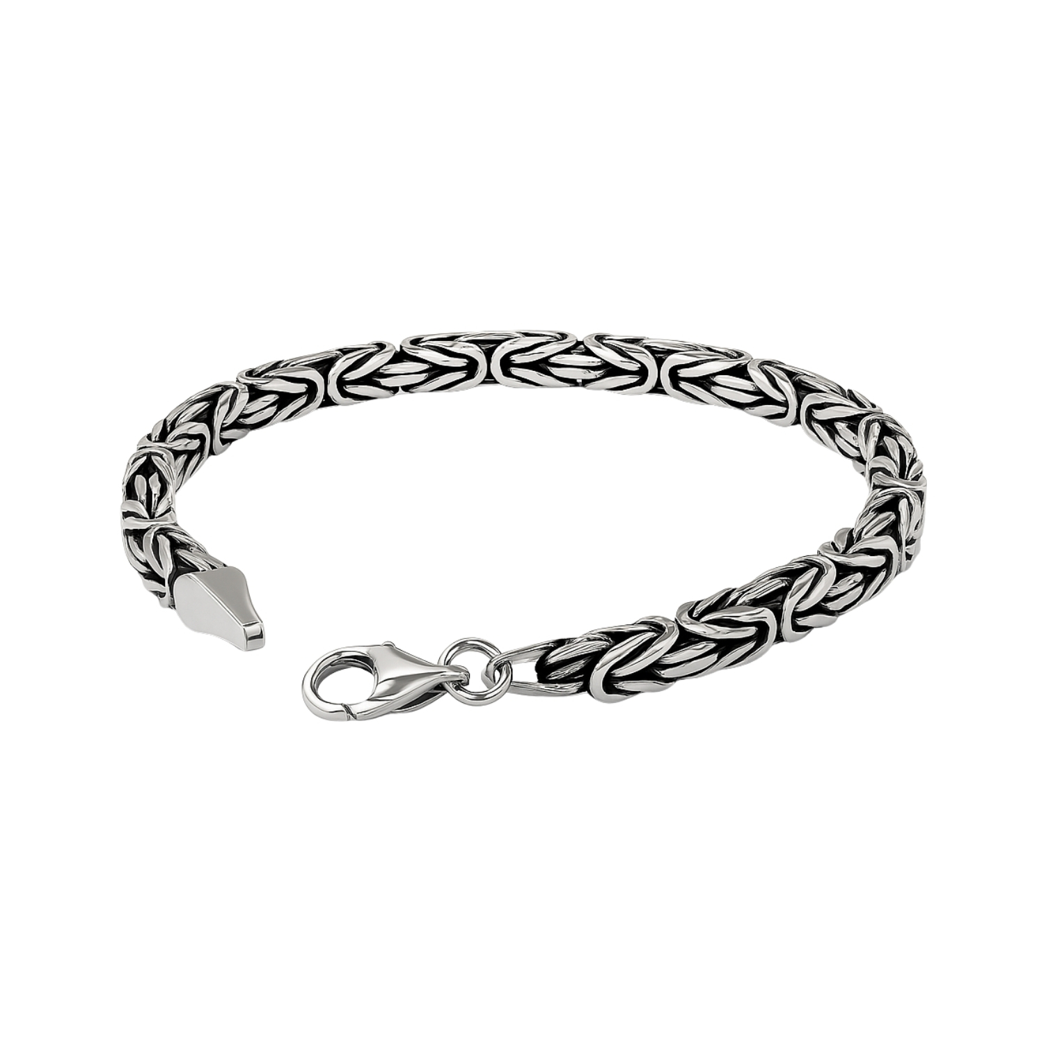 Pulsera de Plata Esterlina 925 Bizantino desde 17gr. 1