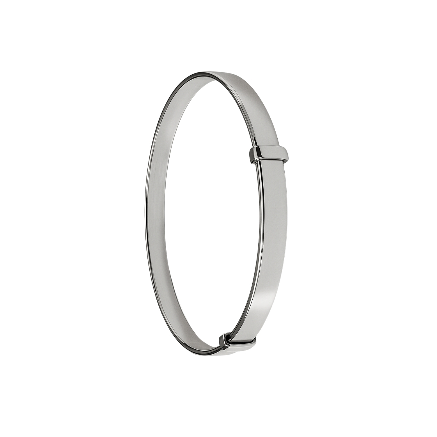 Pulsera de Plata Esterlina 925 Esclava Cerrada Ajustable 2