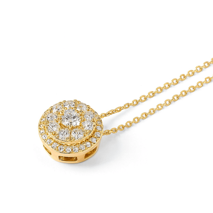 Collar de Oro 18kt con Diamantes 23 Pts Totales SI/H Corte Brillante - By Danielle Costantini 1