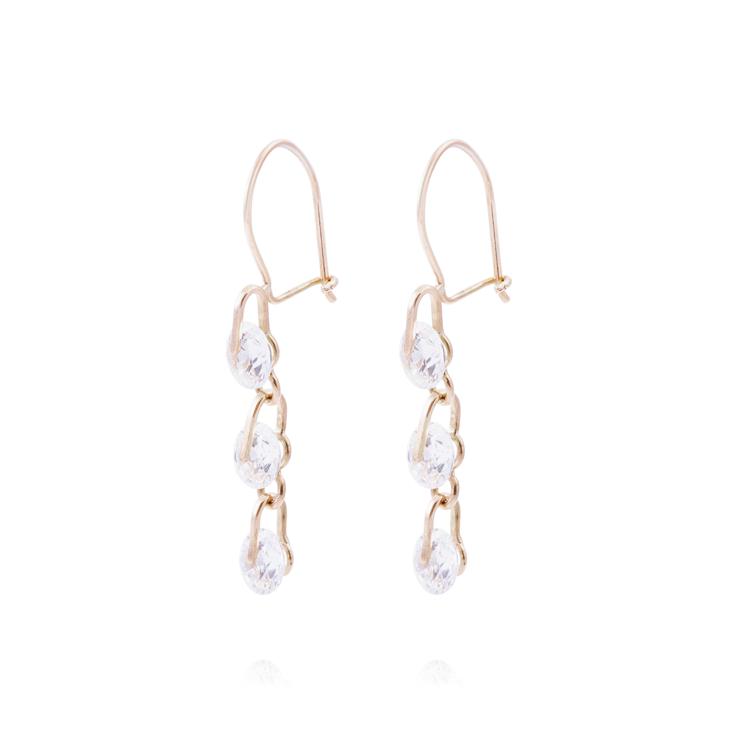 Aros Oro Miel 18kt Brillo que Enamora 1